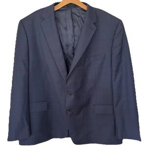 Lauren Ralph Lauren Men’s Blue Stripe Wool Blend Blazer Men Size 50R